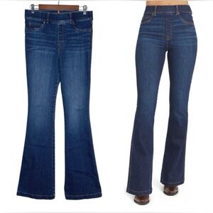 SPANX Flare Jeans Midnight Shade M Regular pull on blue jeans